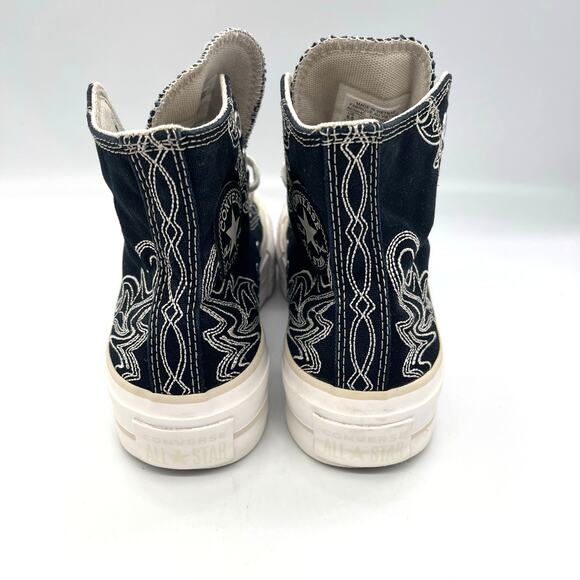 Converse Chuck Taylor All Star Lift High Western Embroidery Platform Shoes 5.5 - Picture 4 of 10